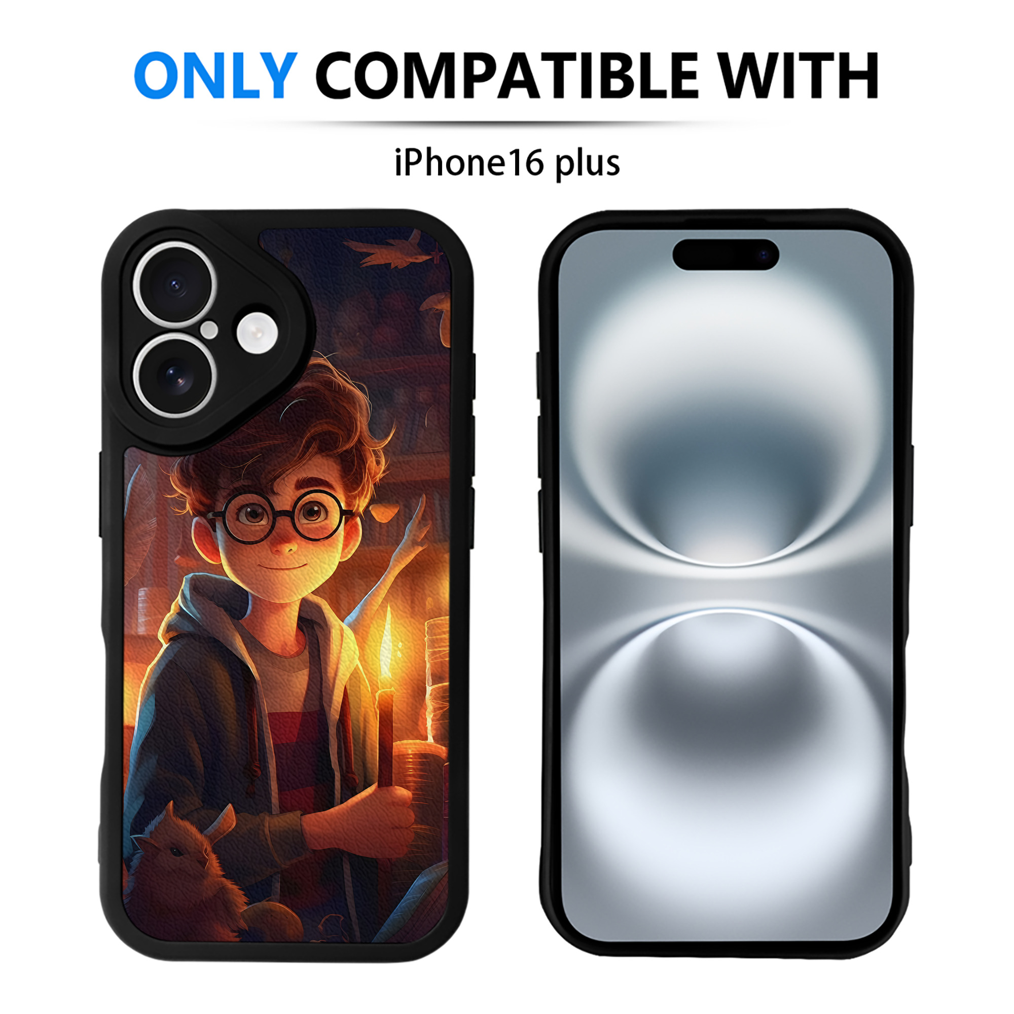 （画像用） Harry Potter ハリー・ポッターシリーズ 【iPhone 16シリーズ対応】シリコンスマホケース（レザー調） 材質：シリコン